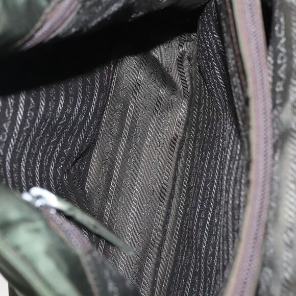 Prada Tessuto Khaki Nylon Handbag (Pre-Owned) - Picture 12 of 16